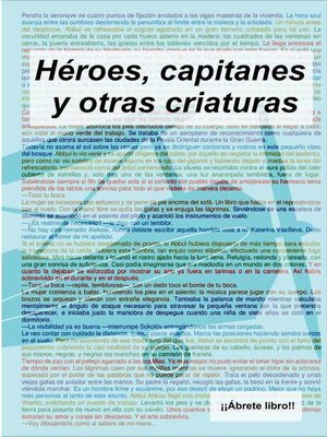 cover image of Héroes, capitanes y otras criaturas